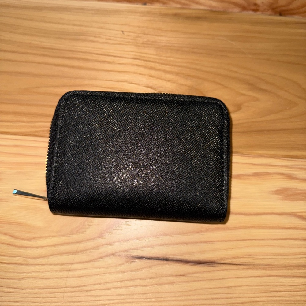 Black Tory Birch Leather Wallet - Picture 3 of 6